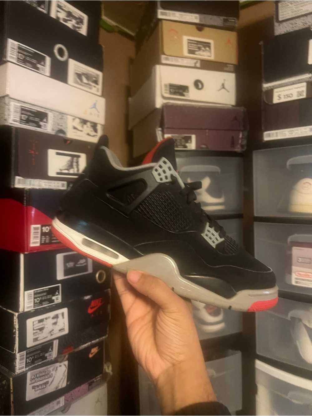 Air Jordan retro 4 bred 2019 released used
